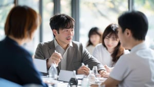 knowledge exchange by training Japanese people